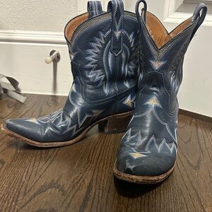 Miron Crosby Maggie Navy Boots